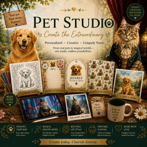 Pet Studio — Create the Extraordinary. Personalised, Creative, Uniquely Yours.